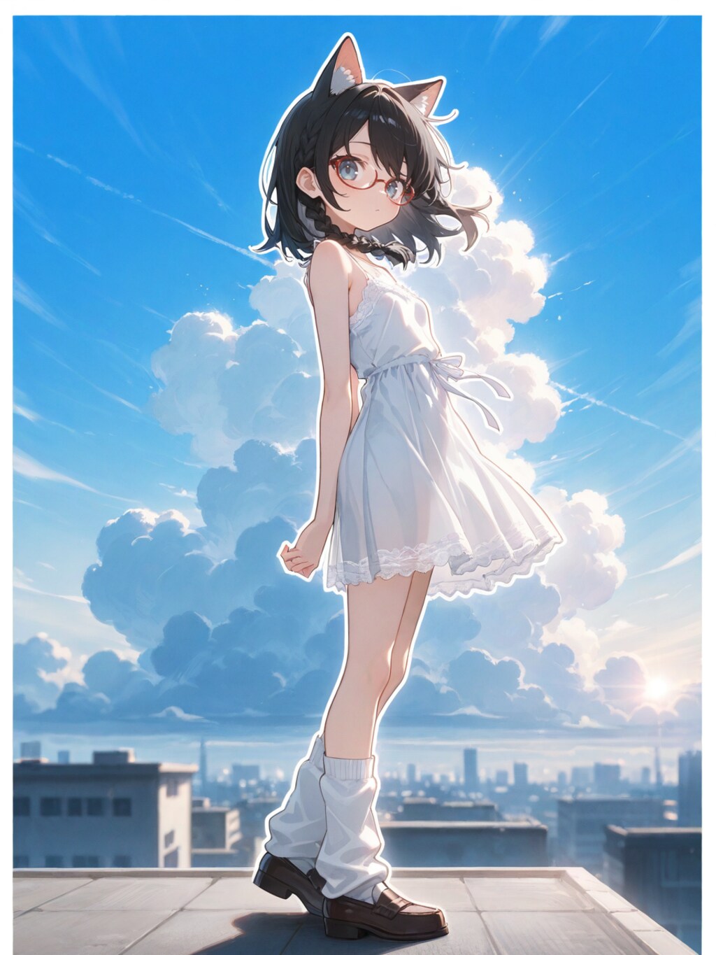 夏空ポートレート