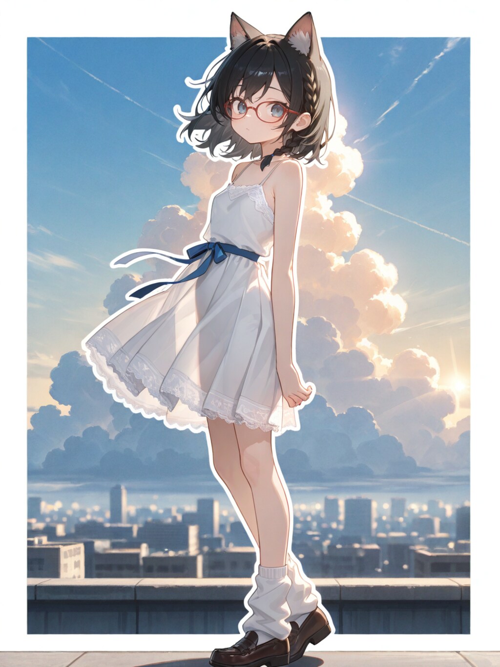 夏空ポートレート