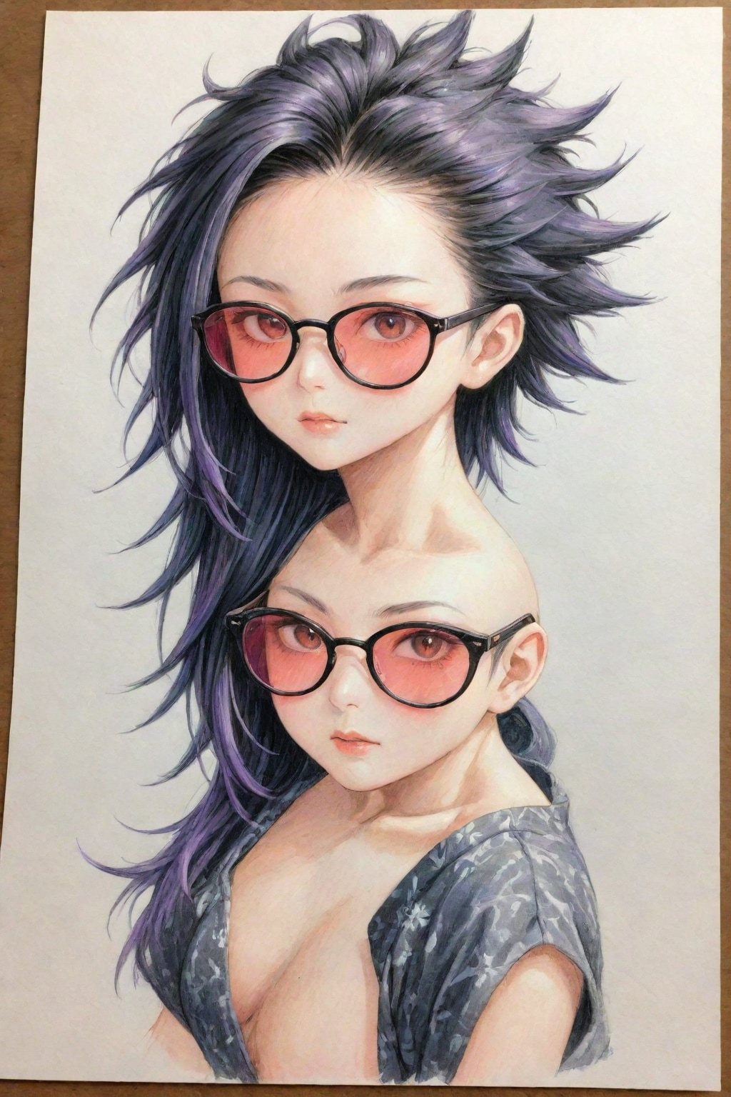 眼鏡の美しい19歳日本人女性が求められている