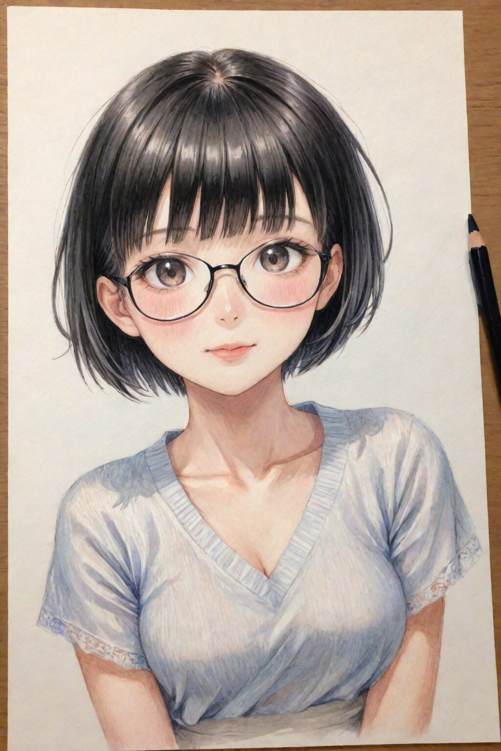 眼鏡の美しい19歳日本人女性が求められている