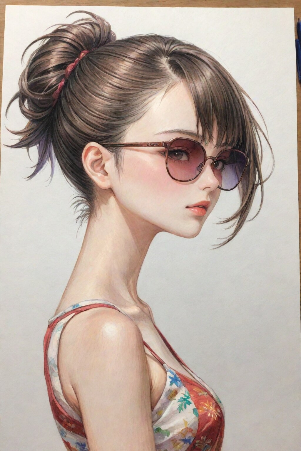 眼鏡の美しい19歳日本人女性が求められている