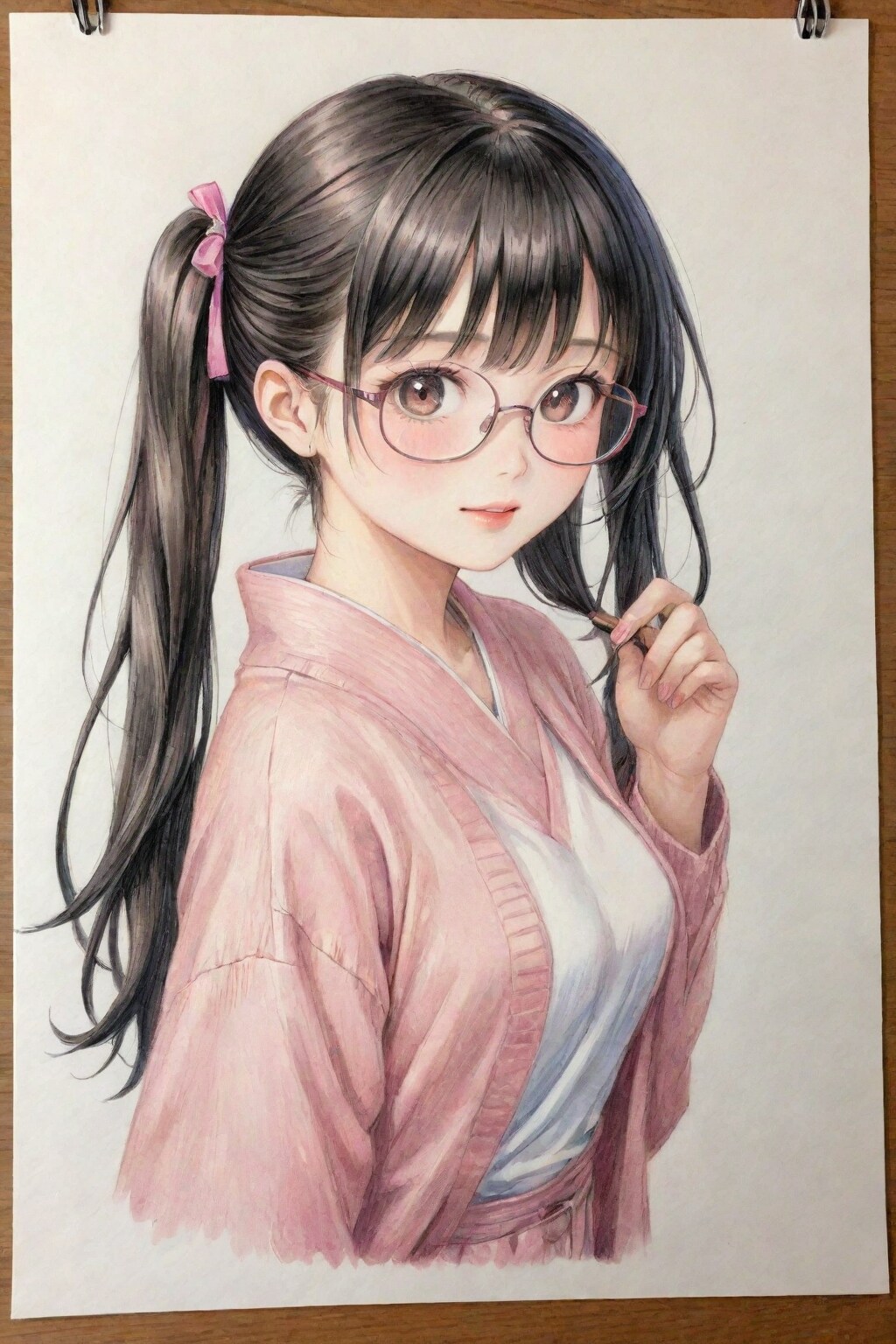 眼鏡の美しい19歳日本人女性が求められている