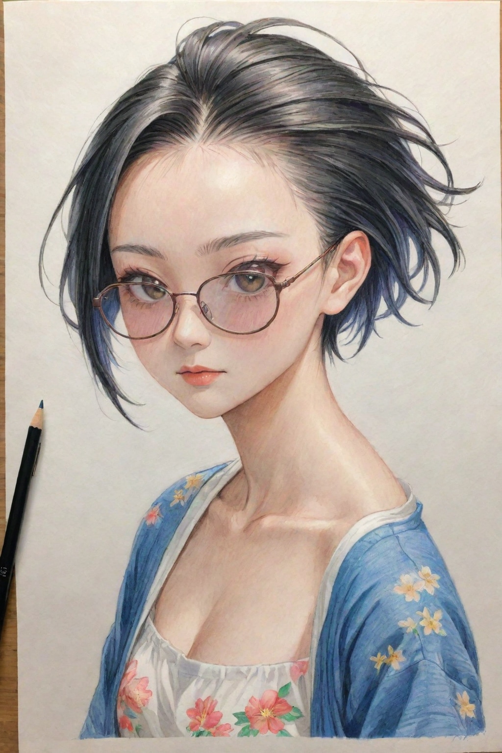 眼鏡の美しい19歳日本人女性が求められている