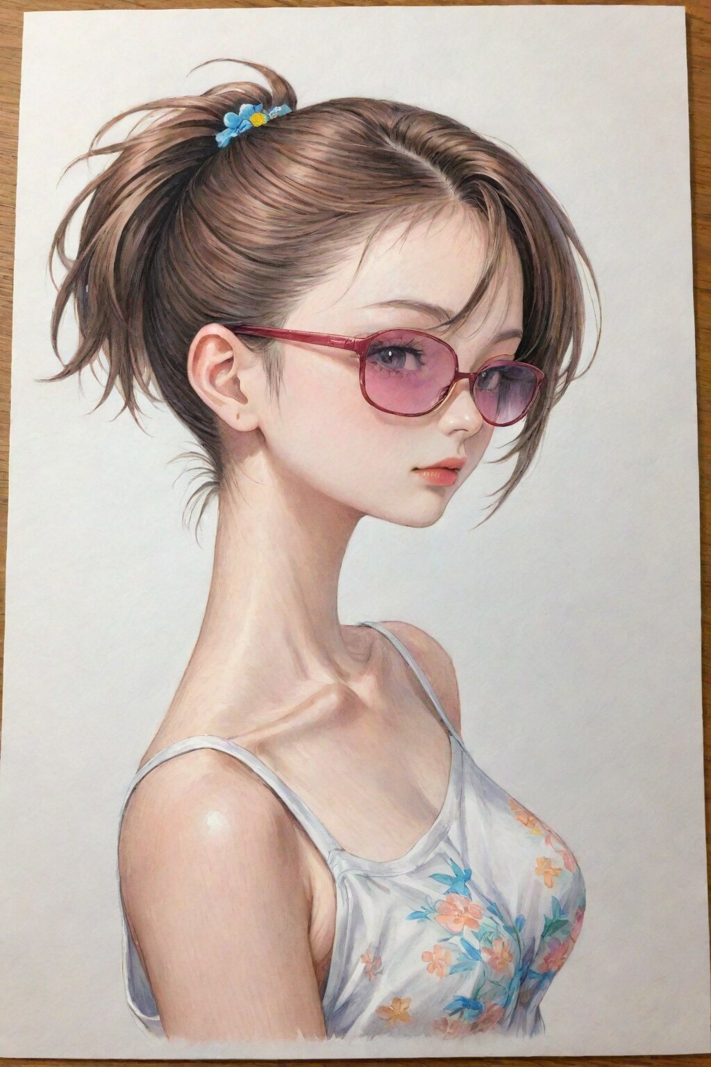 眼鏡の美しい19歳日本人女性が求められている