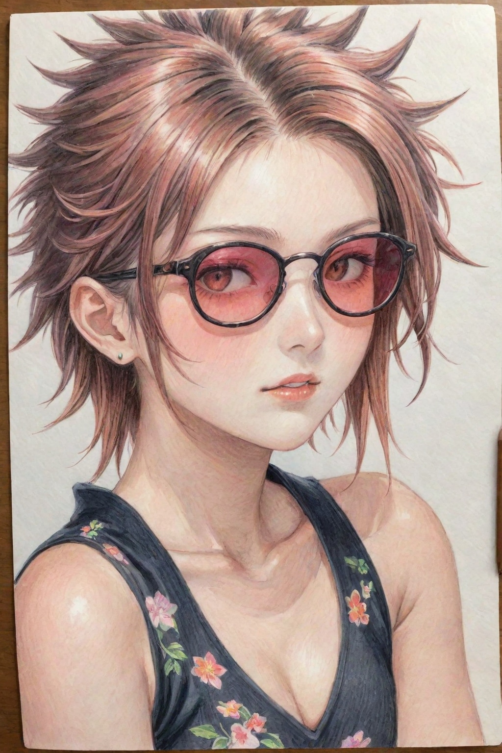 眼鏡の美しい19歳日本人女性が求められている