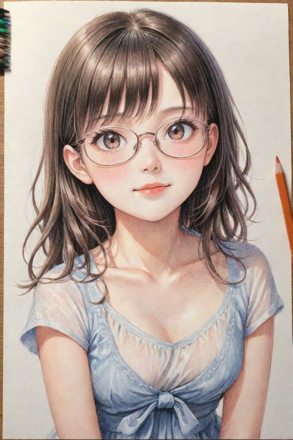 眼鏡の美しい19歳日本人女性が求められている