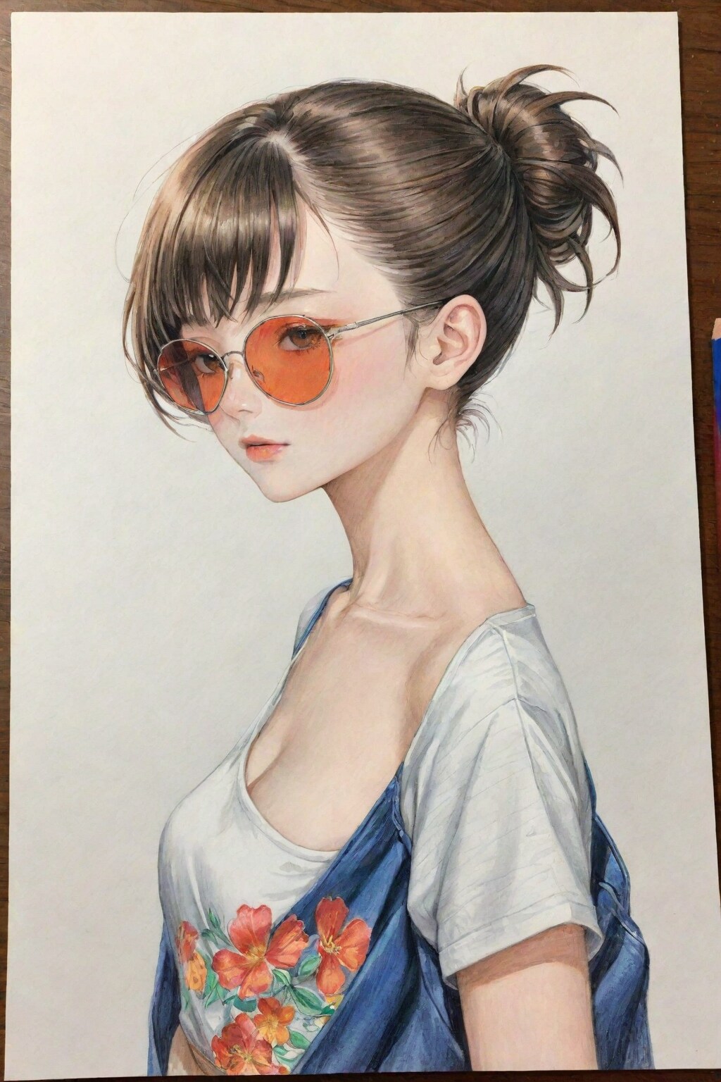 眼鏡の美しい19歳日本人女性が求められている