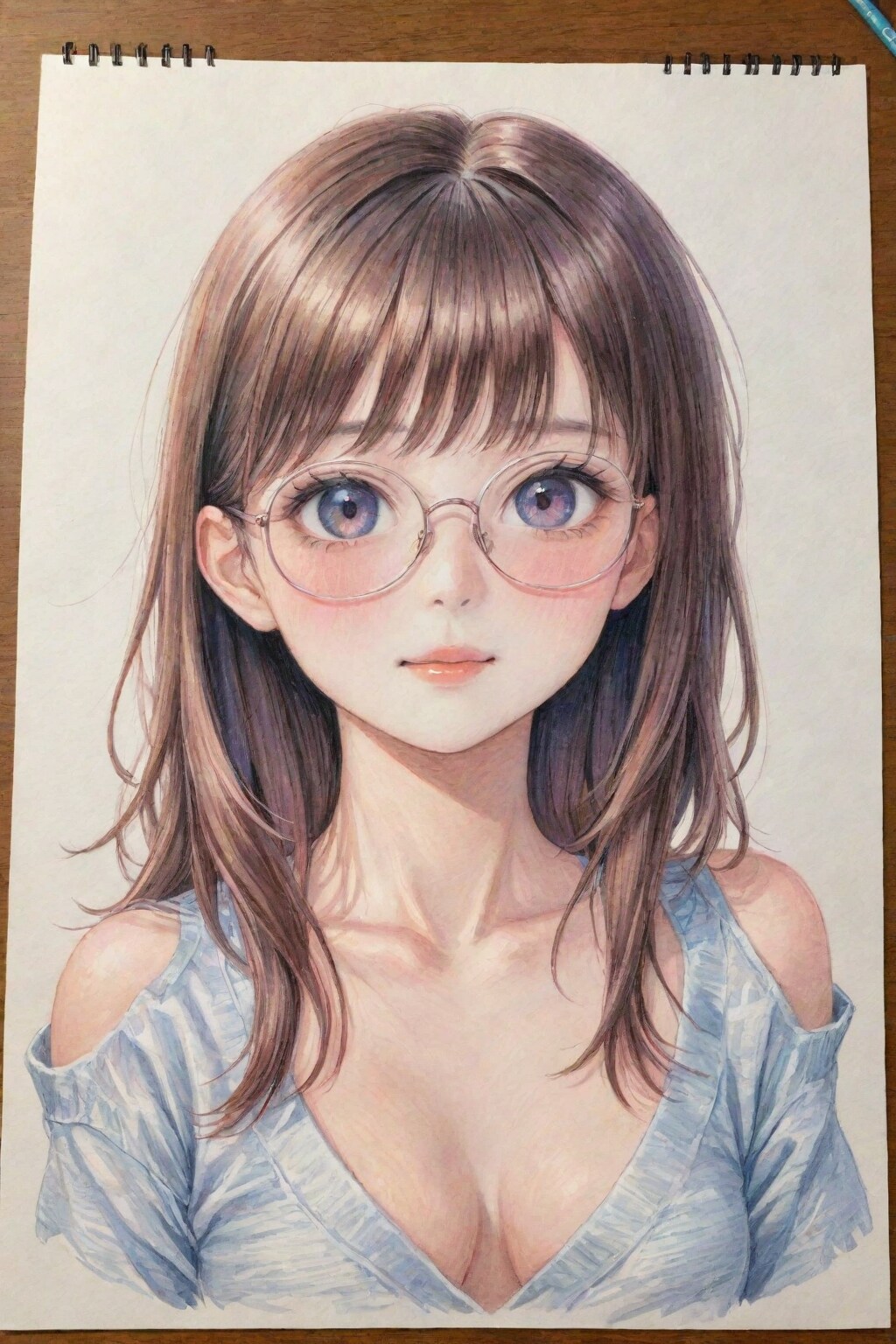 眼鏡の美しい19歳日本人女性が求められている