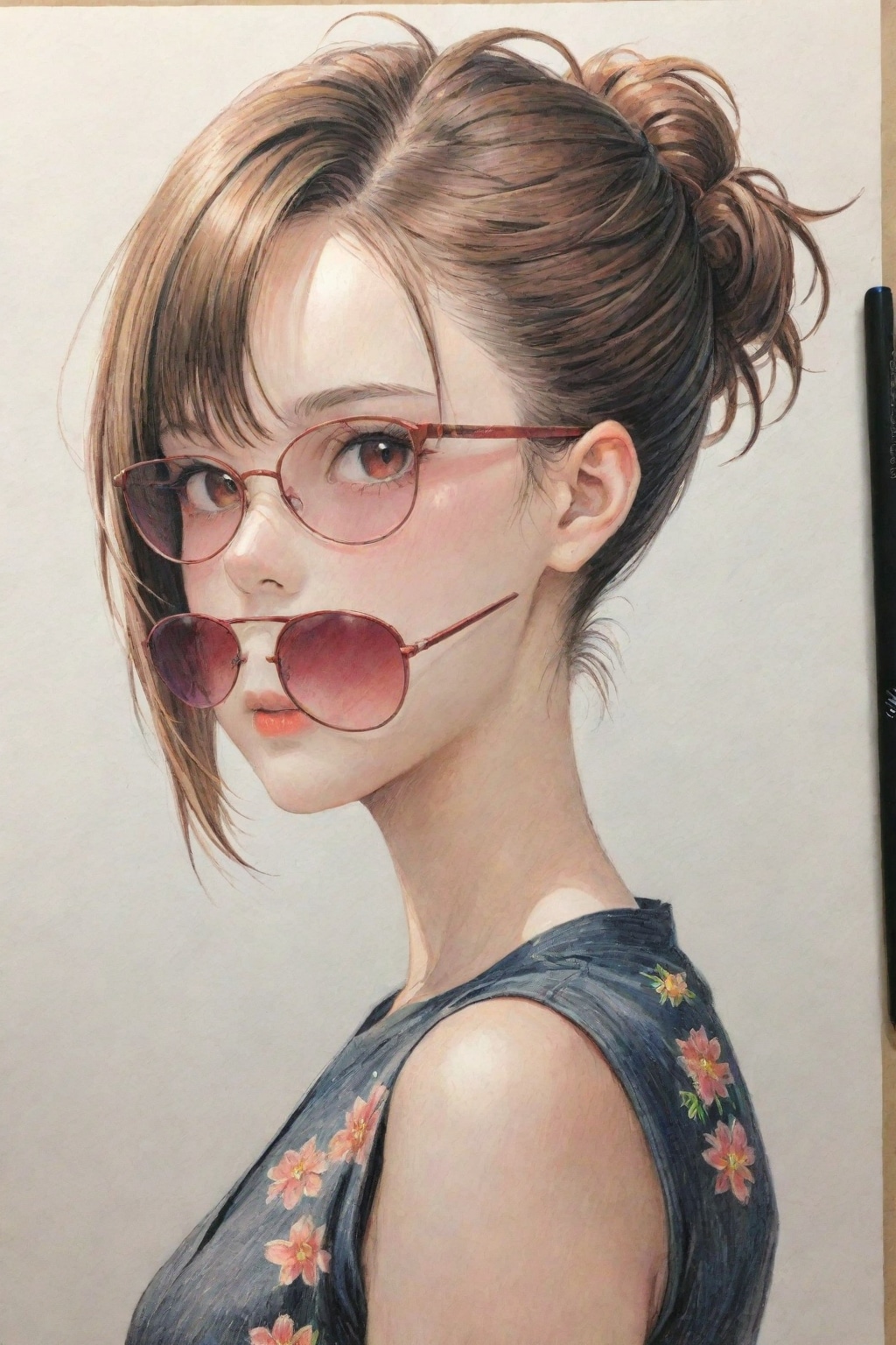 眼鏡の美しい19歳日本人女性が求められている