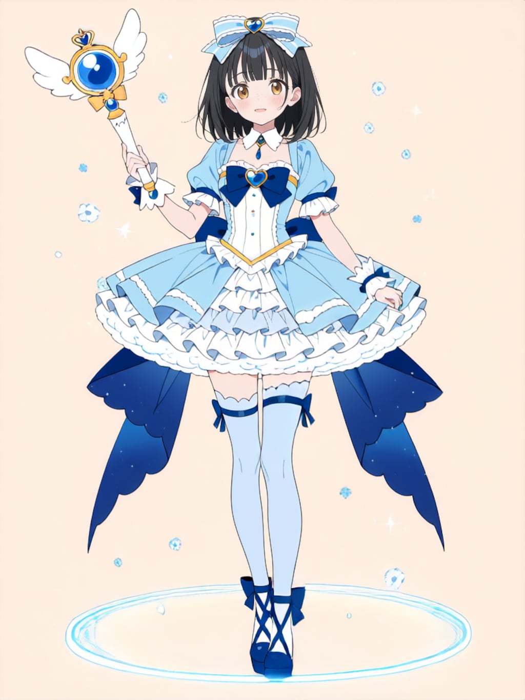 魔法少女 美湖ちゃん、変身解除！【R-18 パラパライラスト】