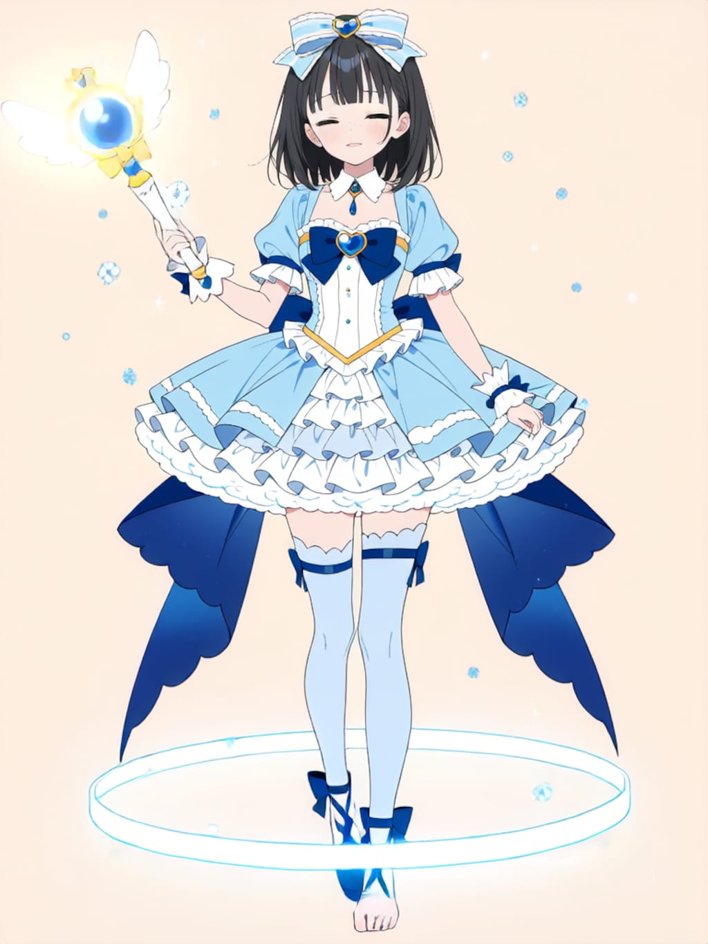 魔法少女 美湖ちゃん、変身解除！【R-18 パラパライラスト】