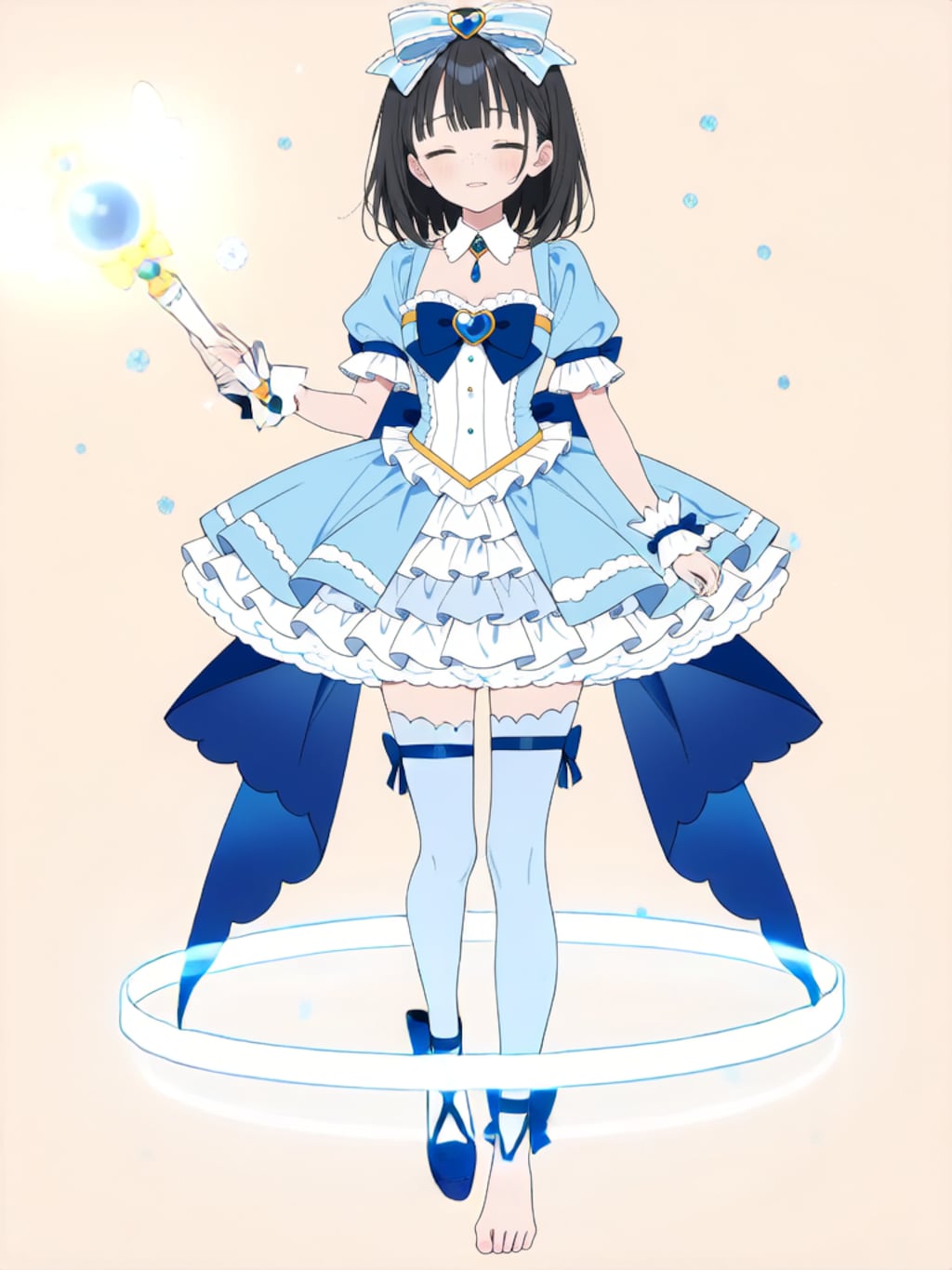 魔法少女 美湖ちゃん、変身解除！【R-18 パラパライラスト】