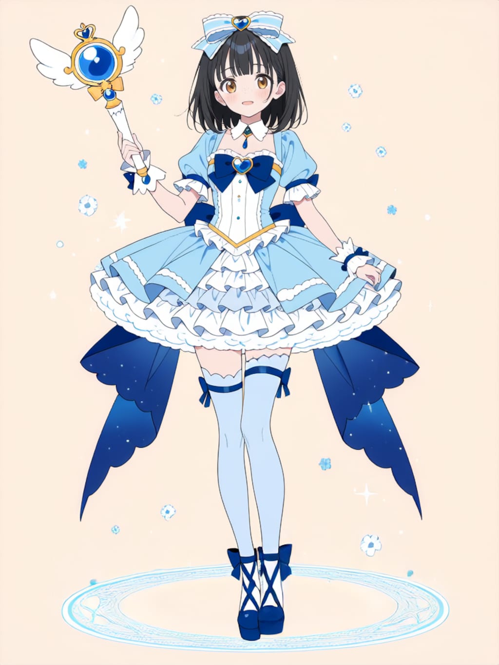 魔法少女 美湖ちゃん、変身解除！【R-18 パラパライラスト】