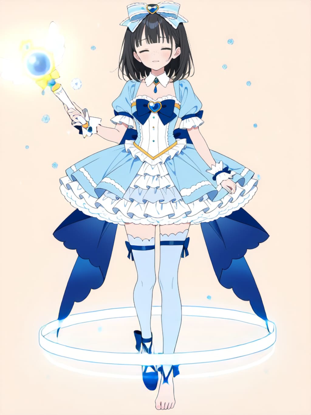 魔法少女 美湖ちゃん、変身解除！【R-18 パラパライラスト】