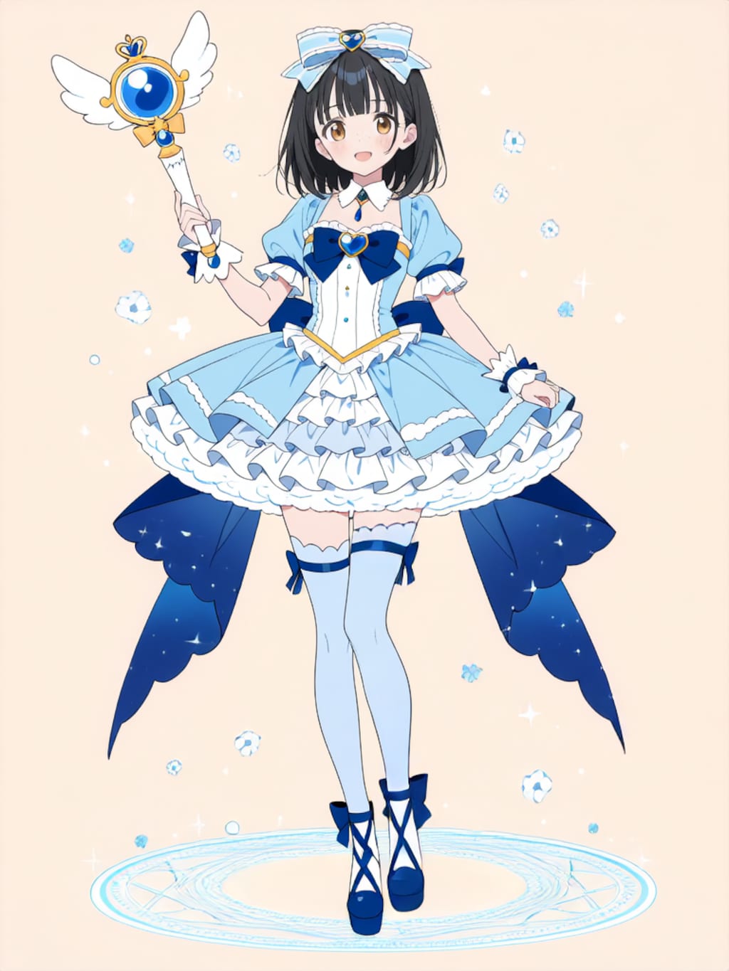 魔法少女 美湖ちゃん、変身解除！【R-18 パラパライラスト】