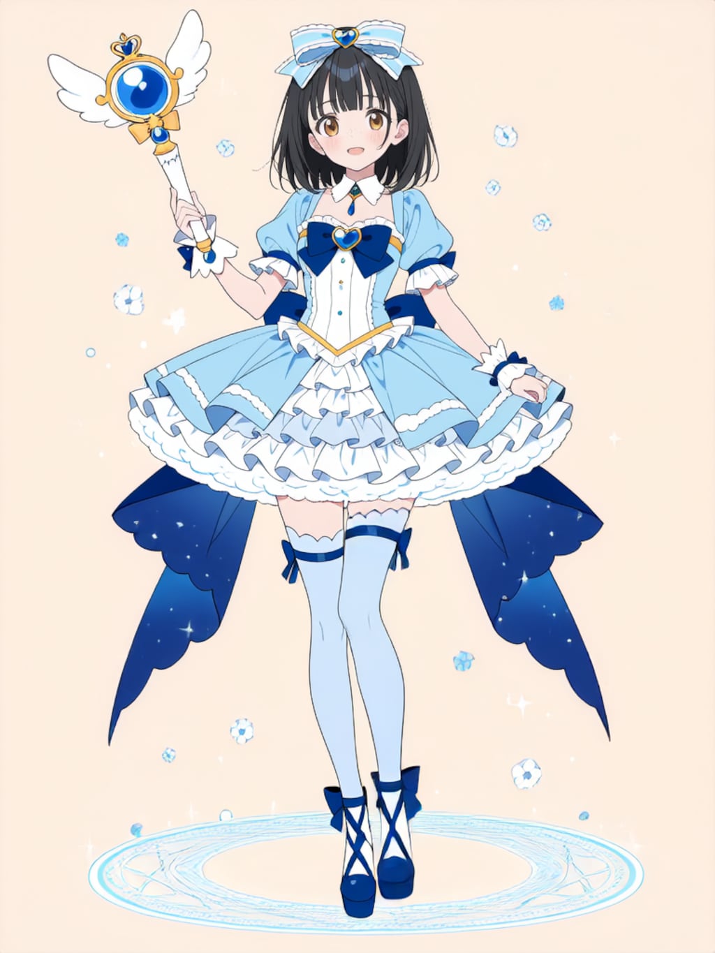 魔法少女 美湖ちゃん、変身解除！【R-18 パラパライラスト】