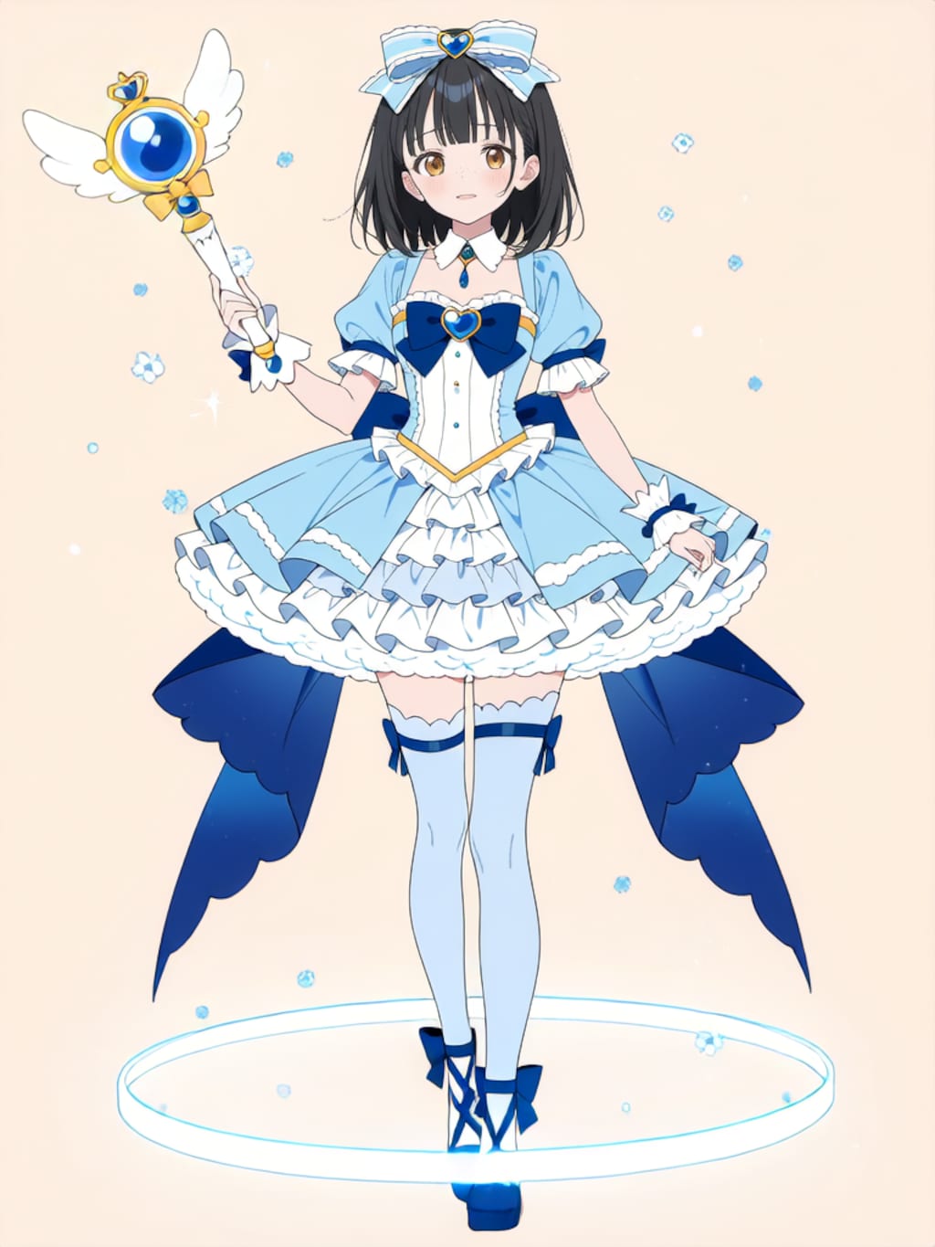 魔法少女 美湖ちゃん、変身解除！【R-18 パラパライラスト】