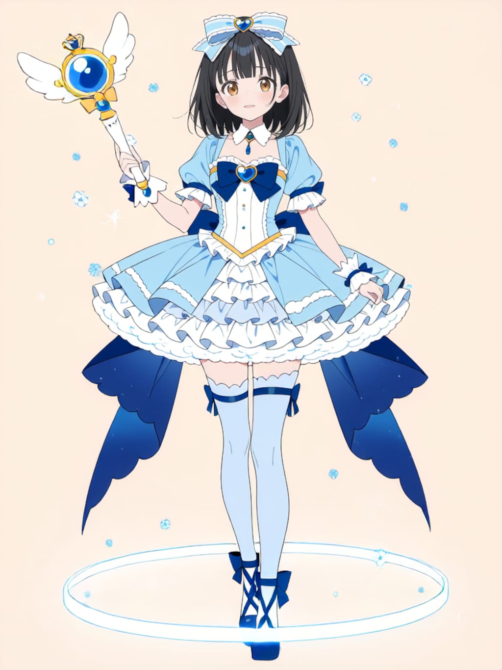 魔法少女 美湖ちゃん、変身解除！【R-18 パラパライラスト】