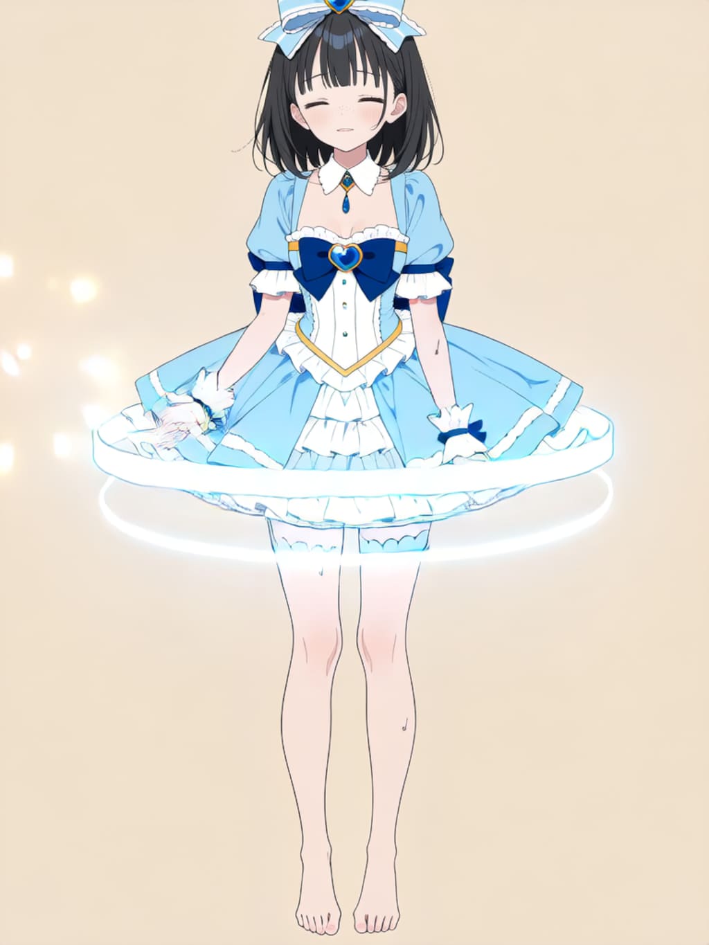 魔法少女 美湖ちゃん、変身解除！【R-18 パラパライラスト】