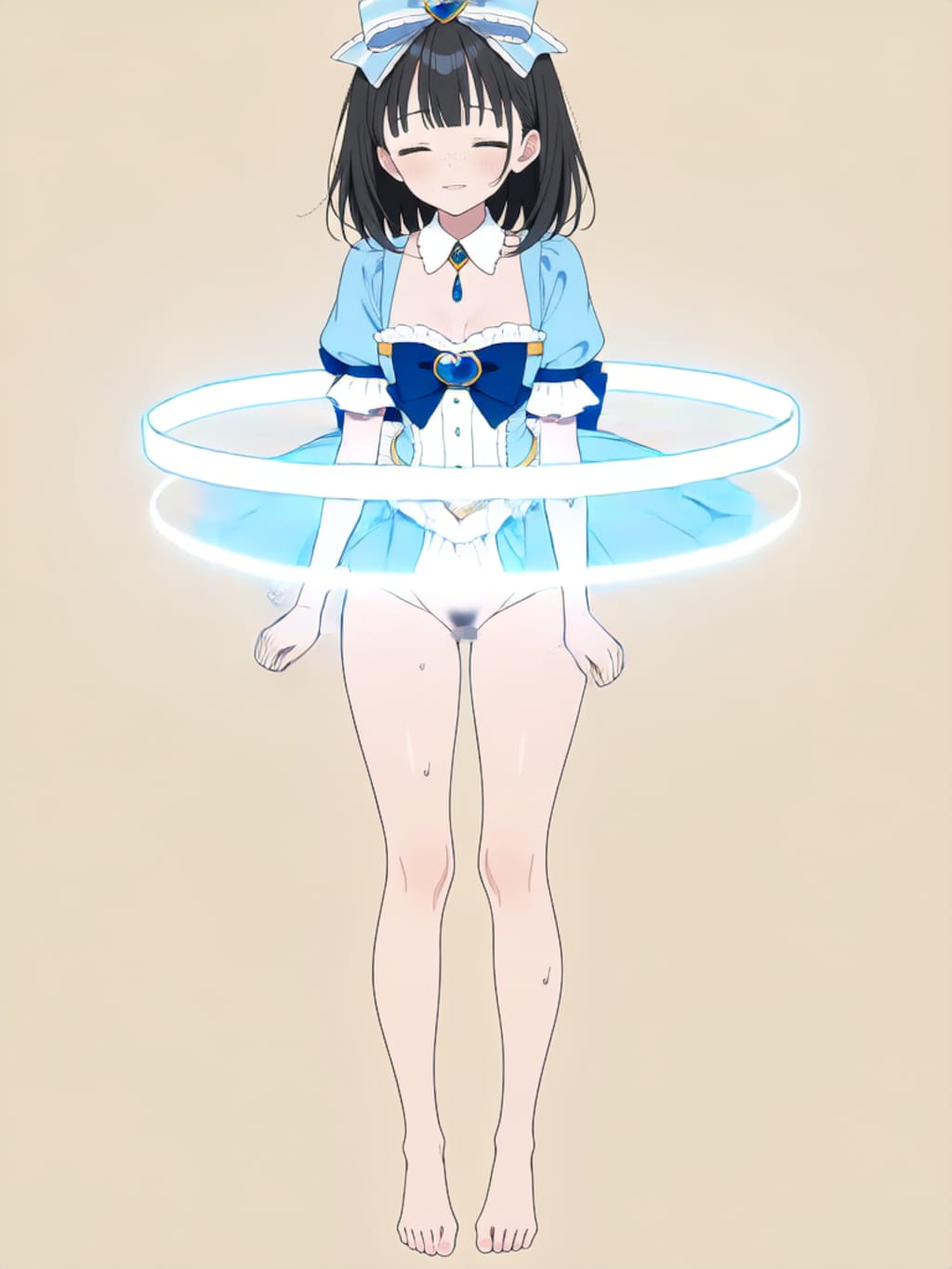 魔法少女 美湖ちゃん、変身解除！【R-18 パラパライラスト】