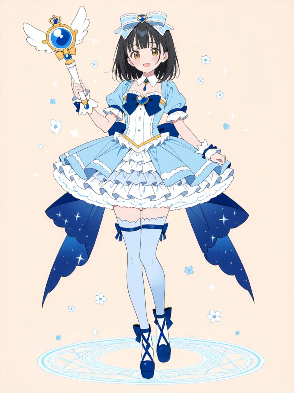 魔法少女 美湖ちゃん、変身解除！【R-18 パラパライラスト】