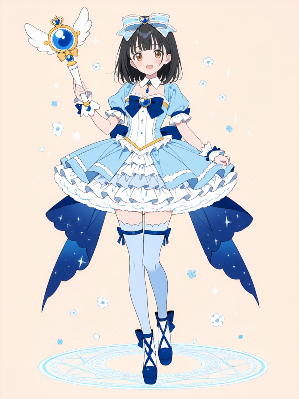 魔法少女 美湖ちゃん、変身解除！【R-18 パラパライラスト】