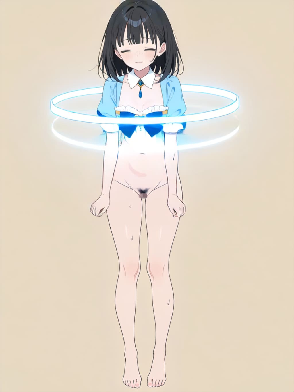 魔法少女 美湖ちゃん、変身解除！【R-18 パラパライラスト】