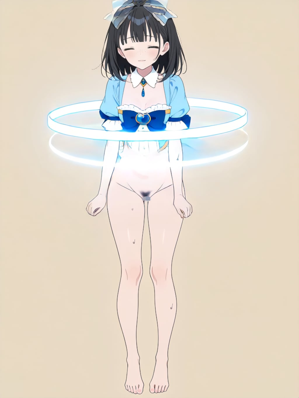 魔法少女 美湖ちゃん、変身解除！【R-18 パラパライラスト】