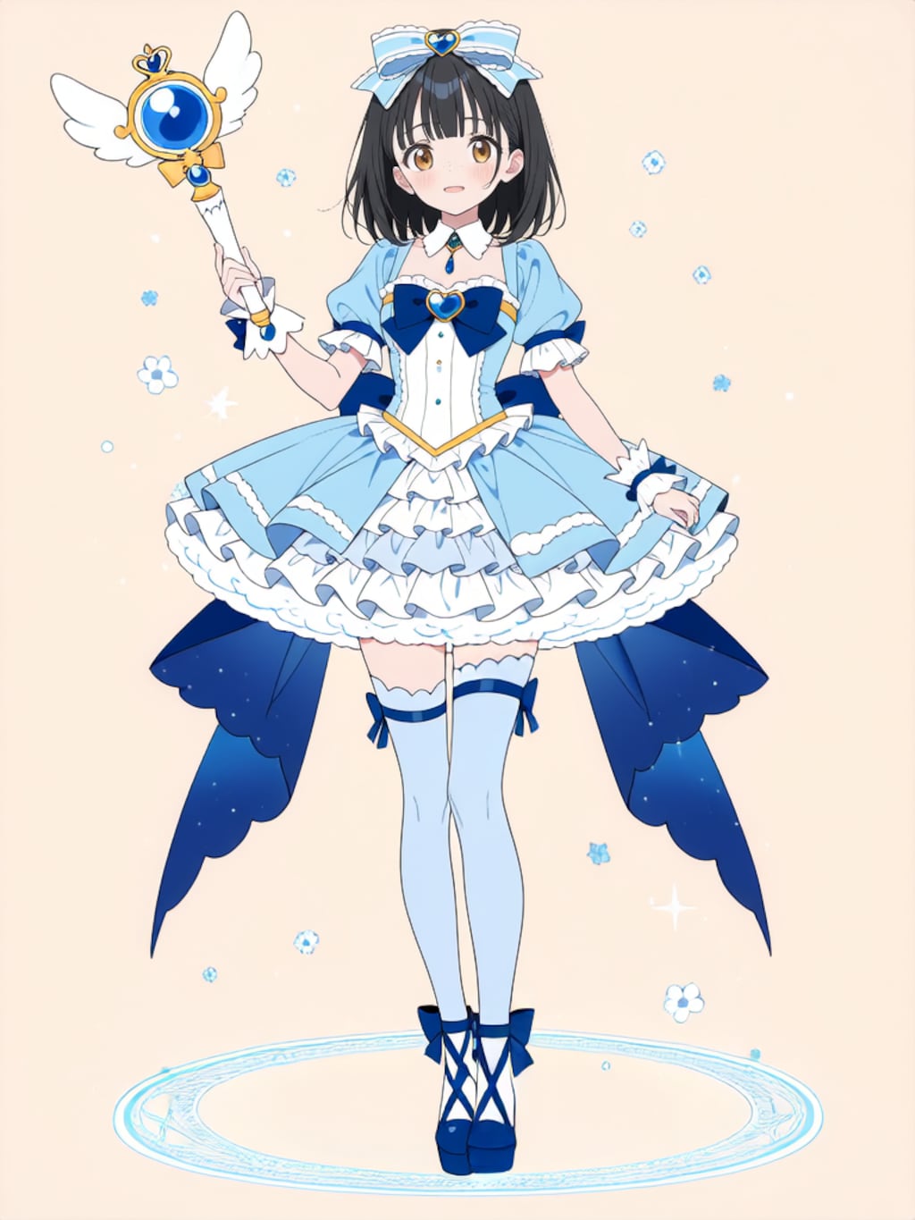 魔法少女 美湖ちゃん、変身解除！【R-18 パラパライラスト】