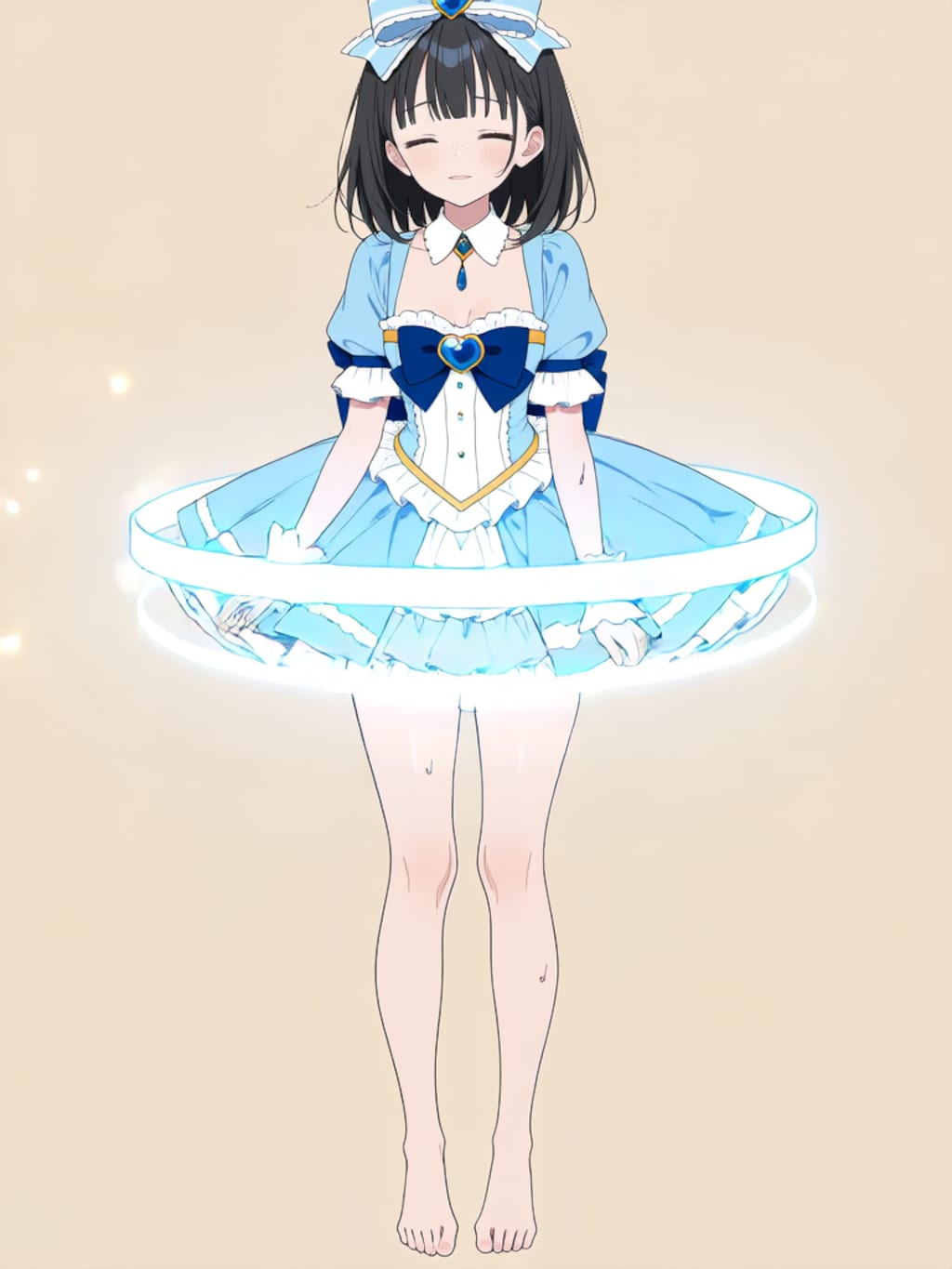 魔法少女 美湖ちゃん、変身解除！【R-18 パラパライラスト】