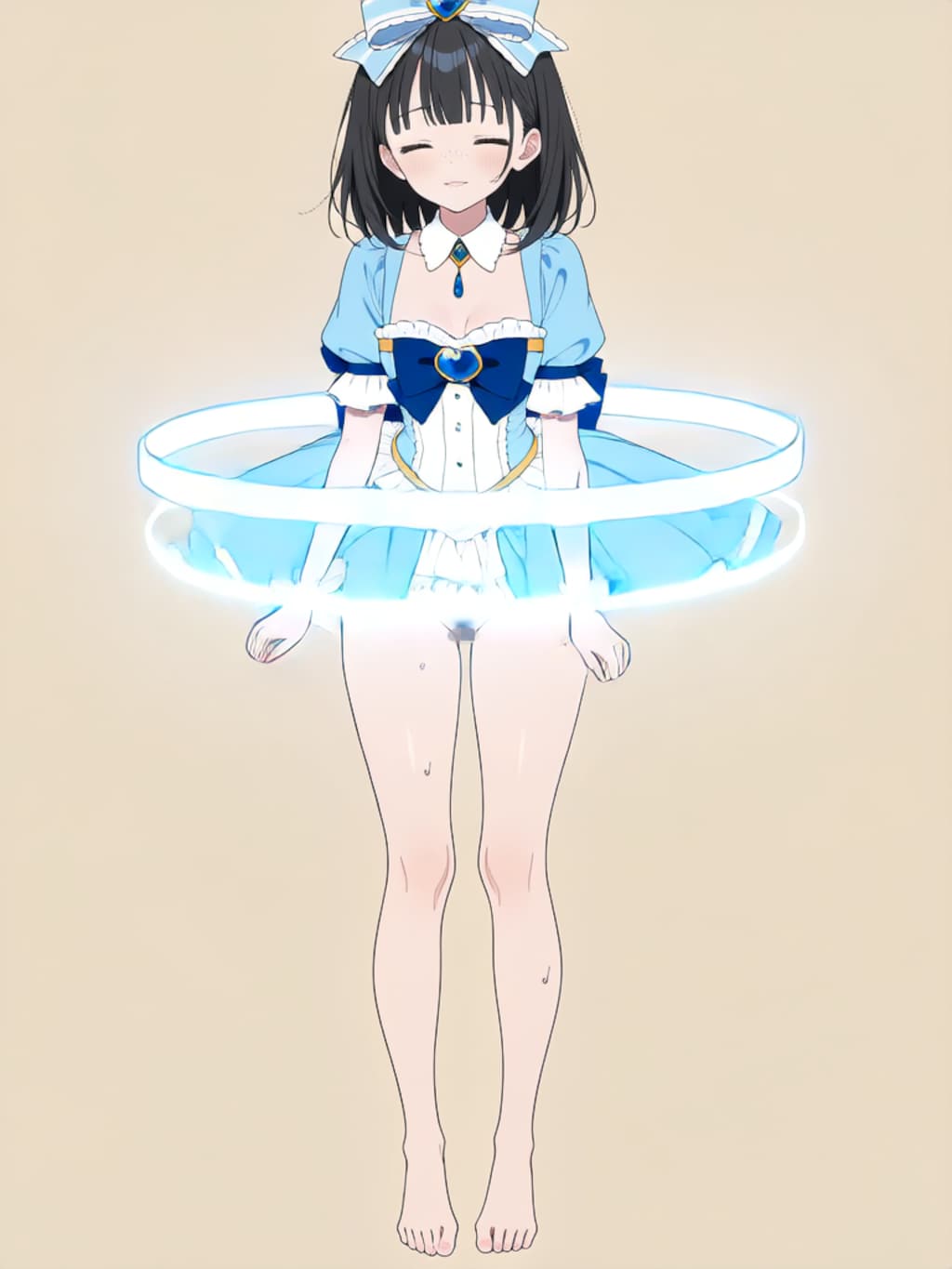 魔法少女 美湖ちゃん、変身解除！【R-18 パラパライラスト】