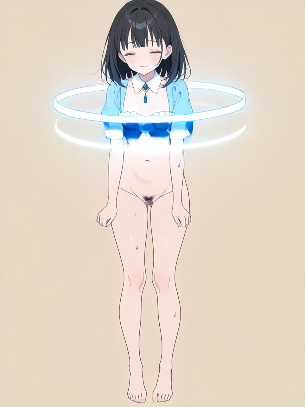 魔法少女 美湖ちゃん、変身解除！【R-18 パラパライラスト】