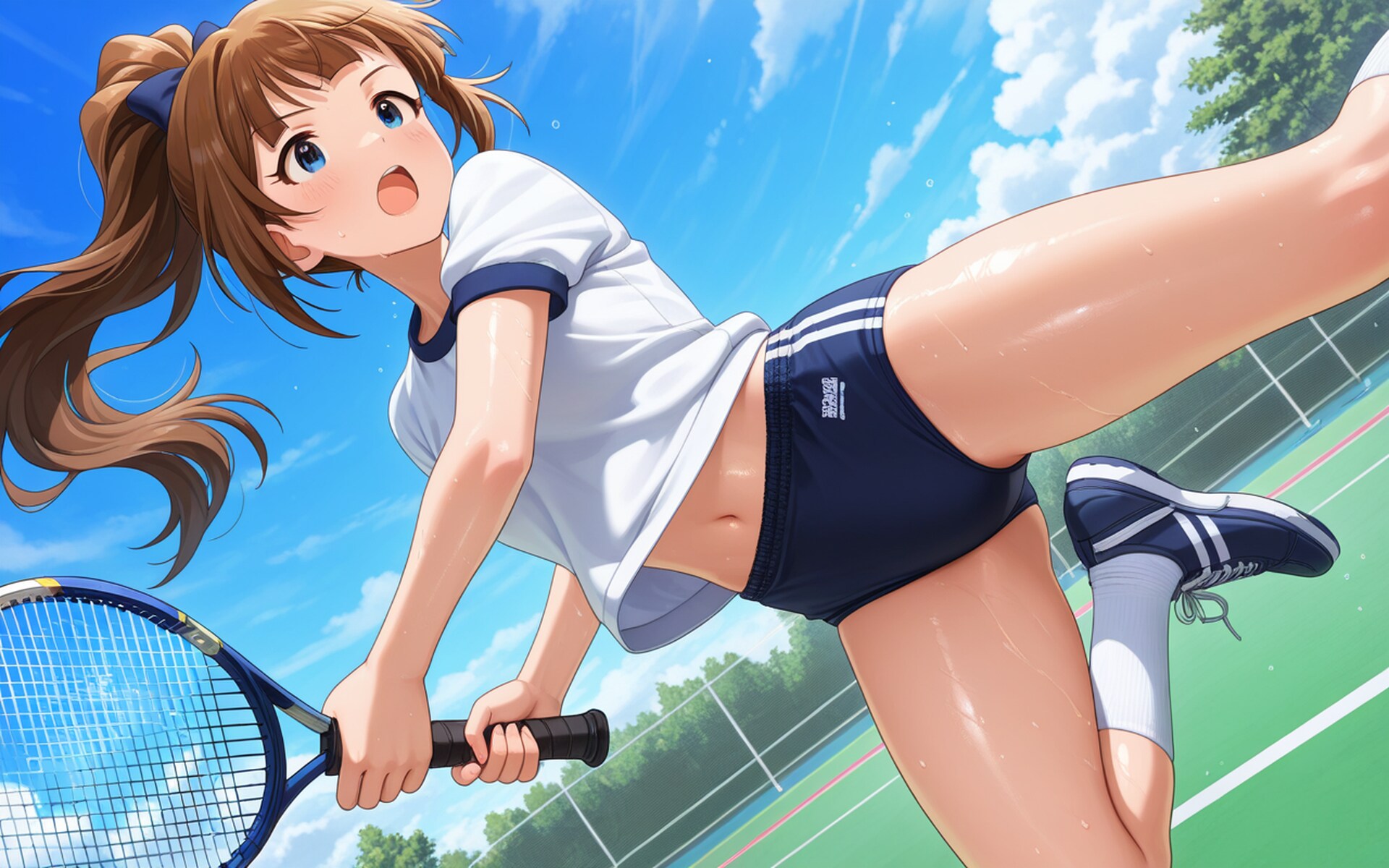 今日はテニス部の助っ人