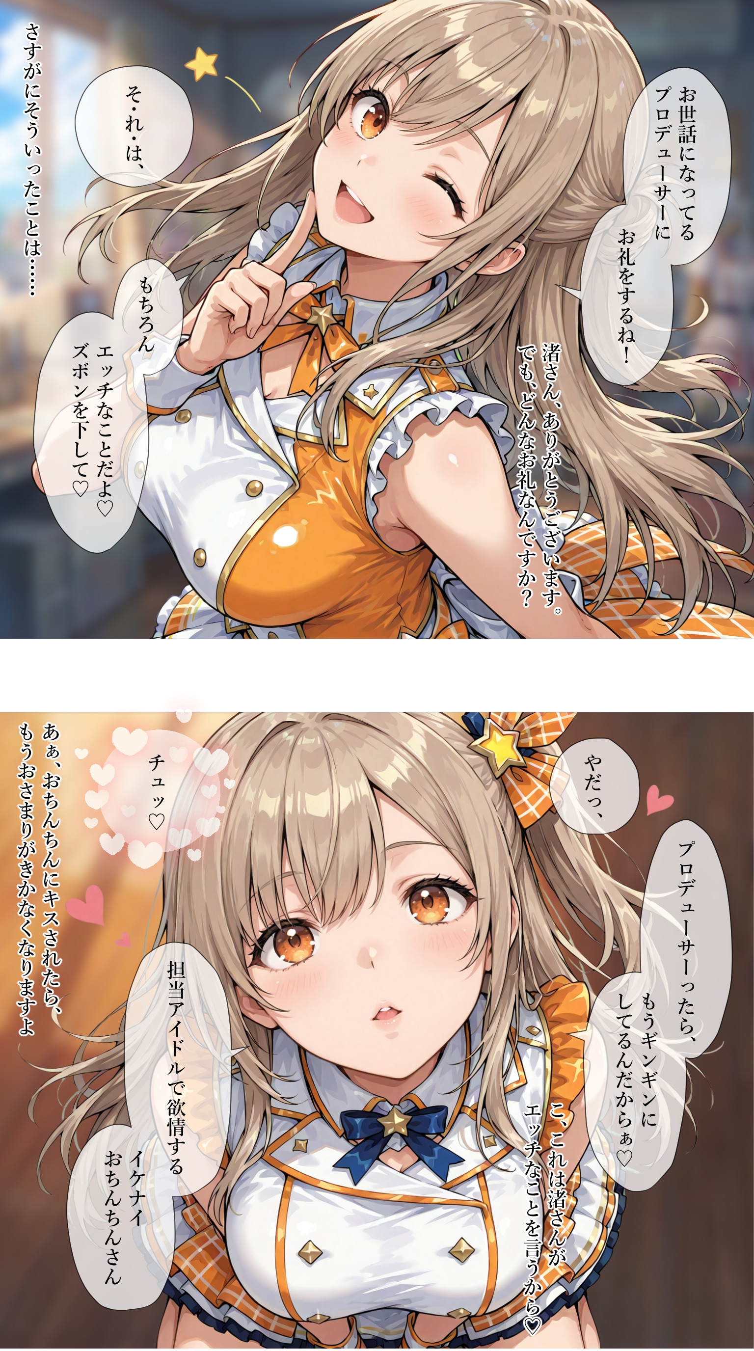 プロデューサーにお礼をする大正渚