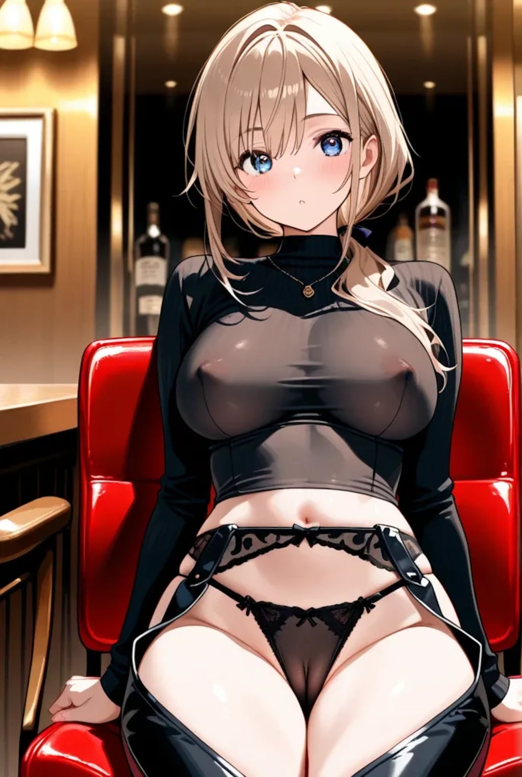6枚:ガールズバーのエロ店員