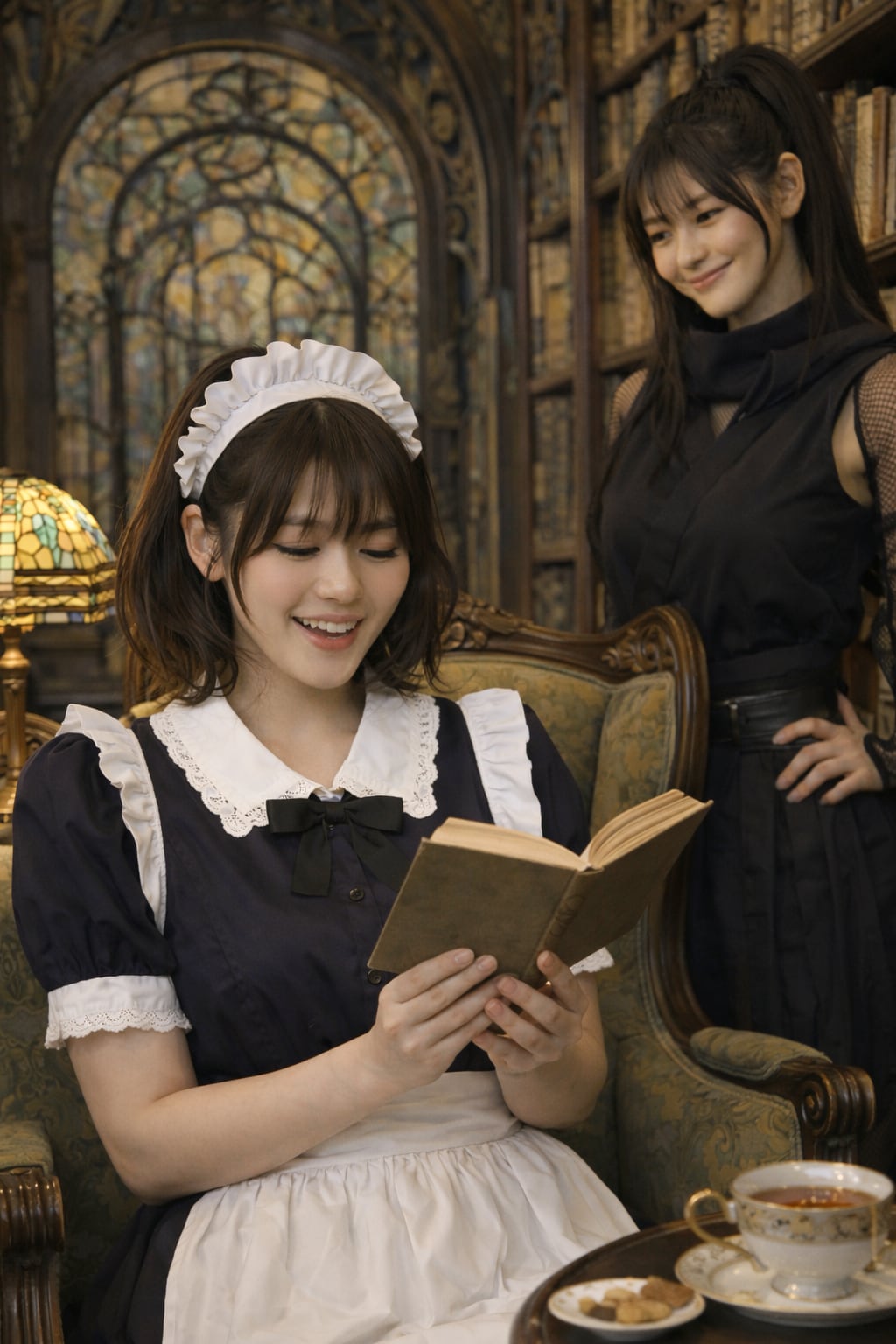 古文書を見つけた後のメイド23号