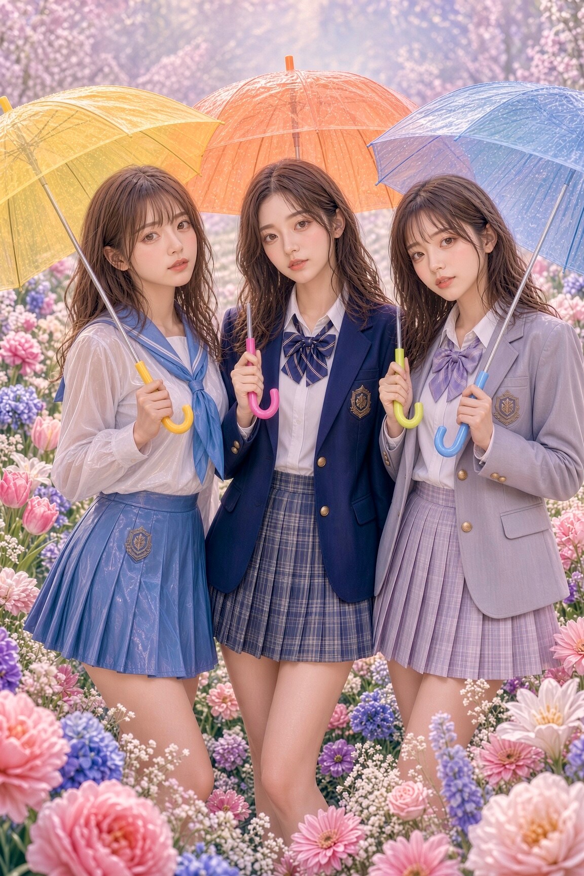 彩傘濡華