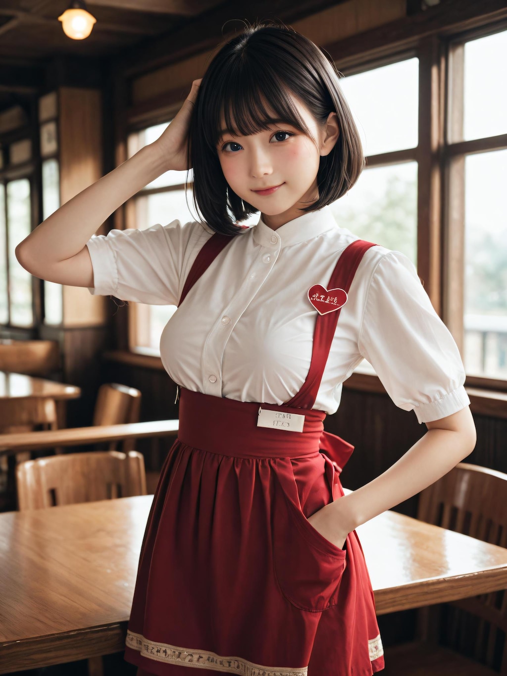 【30枚】ファミレス店員さん