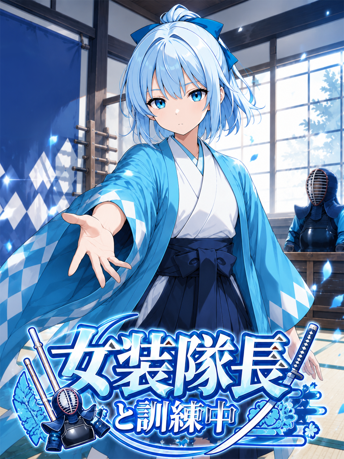 青柳美緒『女装隊長との訓練中』