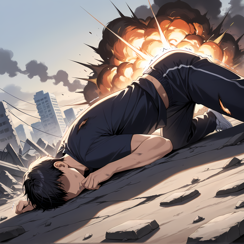 ヒーローの敗北 別イラスト