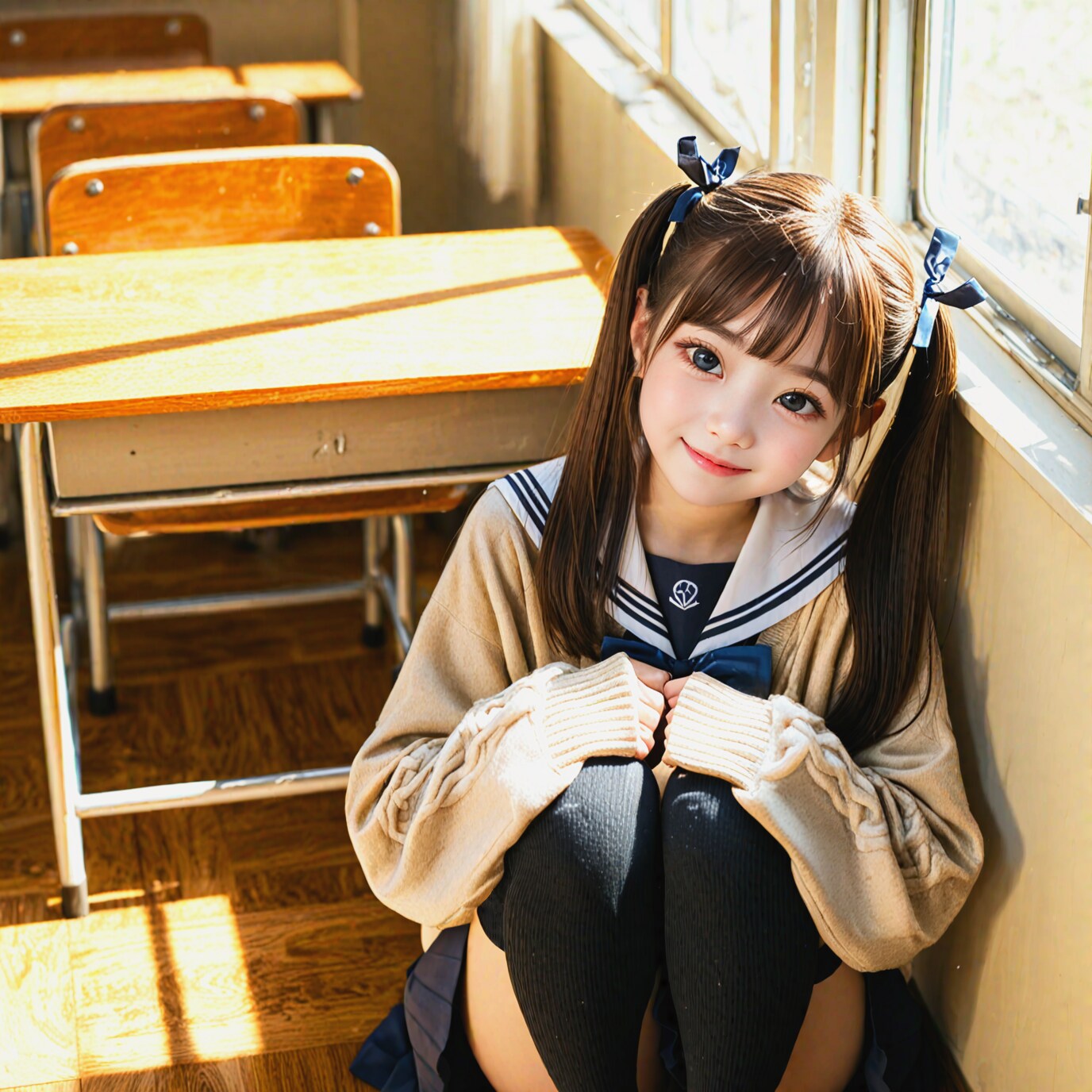 251008P【9+1枚】秋の放課後、教室撮影会の愛ちゃん