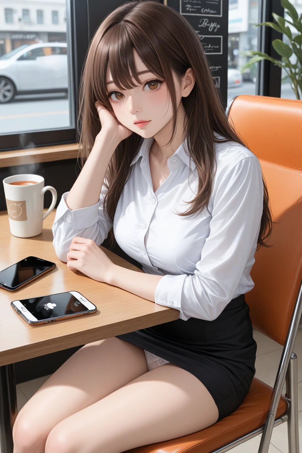40枚:カフェのOLパンチラ