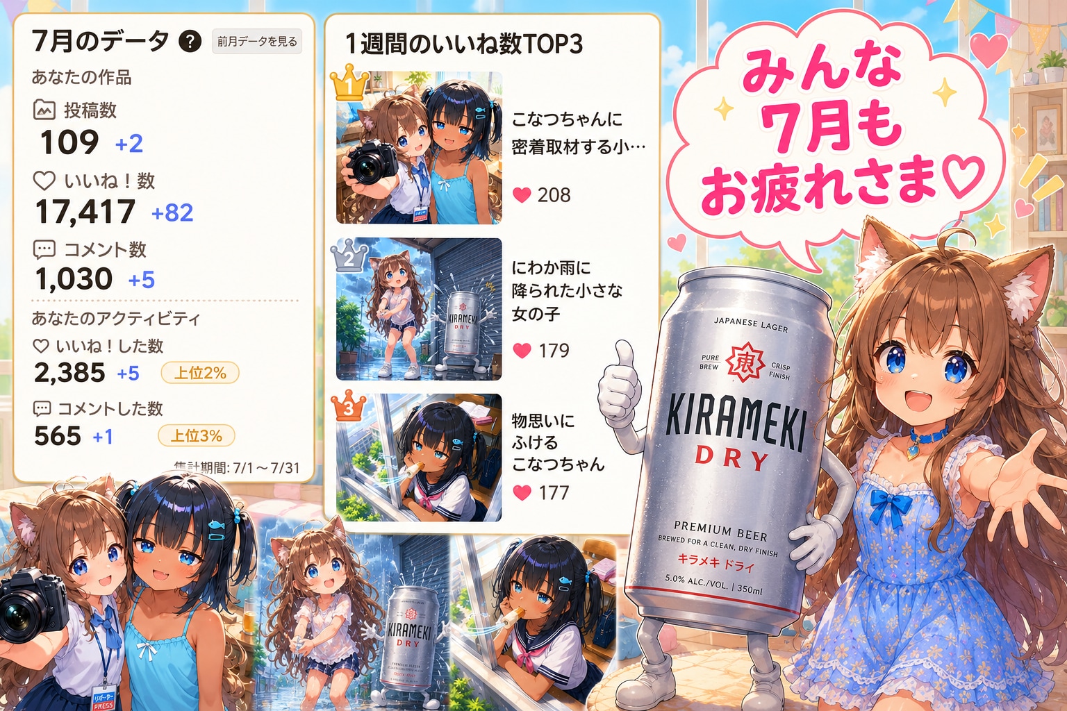 ７月の実績
