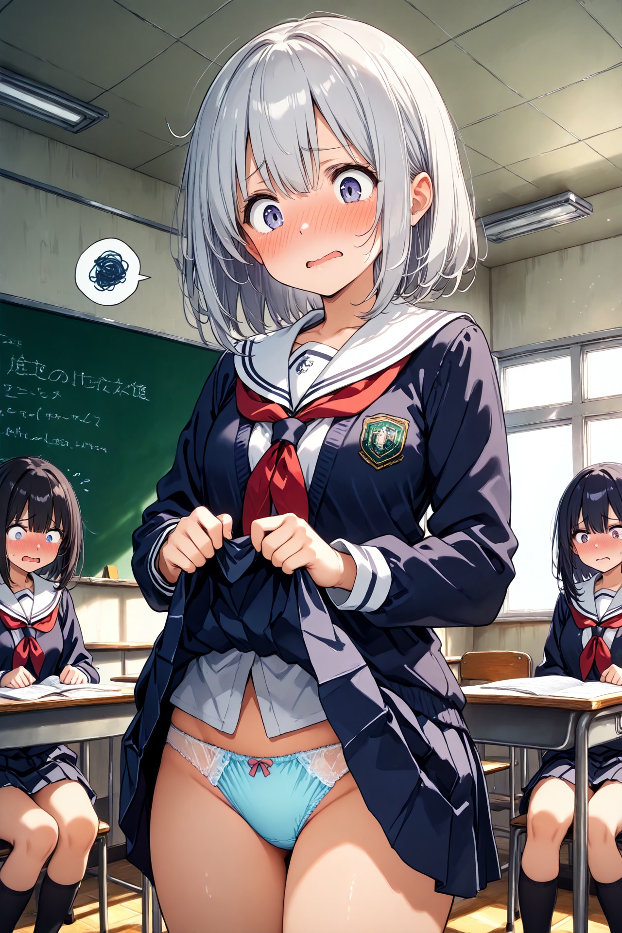 教室でパンツ見せてとお願いしてみた(20)