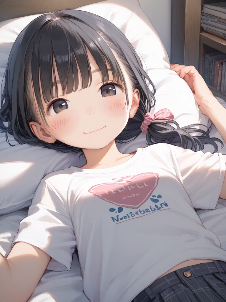 〇リJ〇ちゃんたちのTシャツ姿＆咥えてたくし上げおっぱい見せ（１０枚）