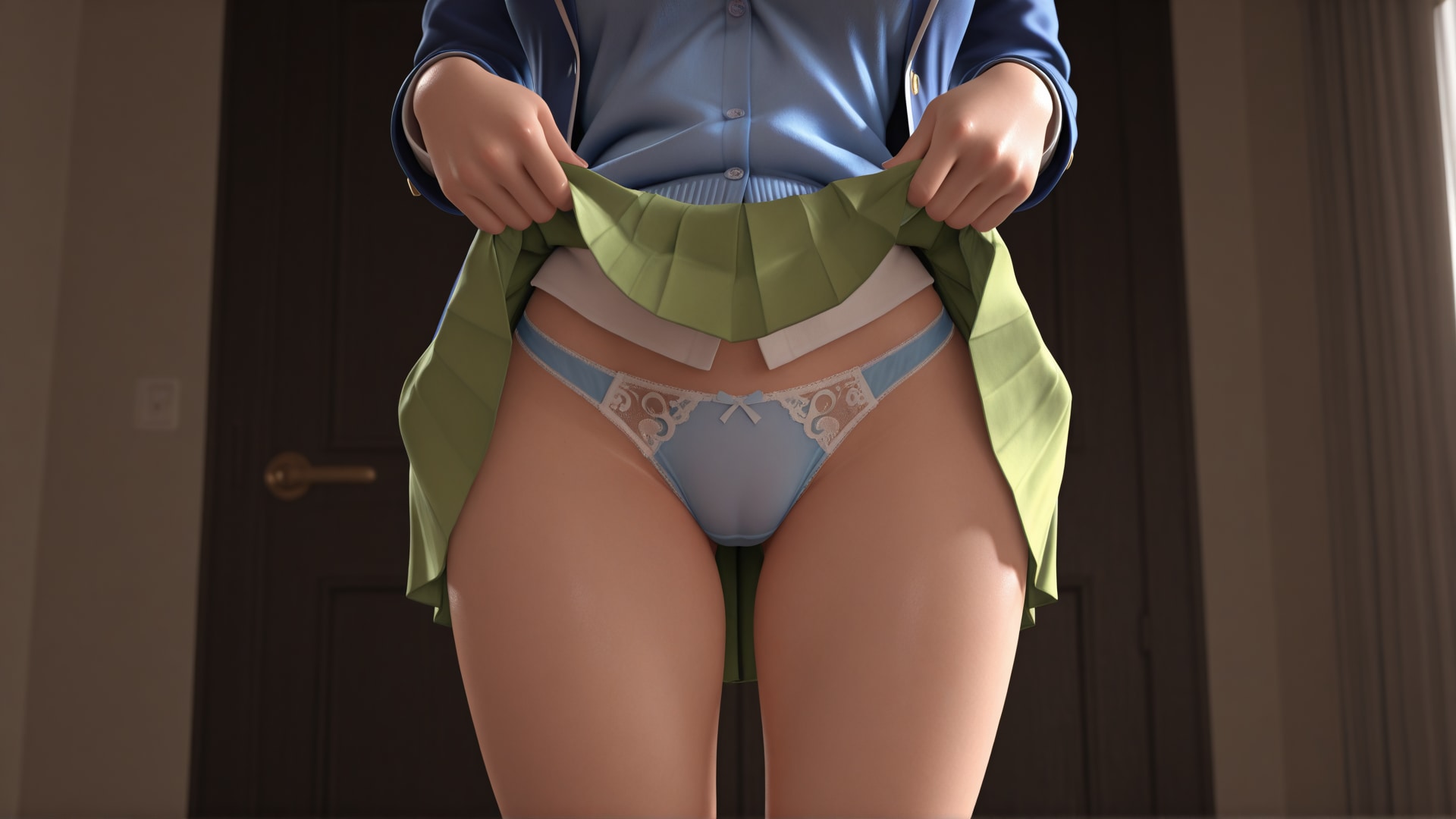 ヒロインたちのパンツ見せ