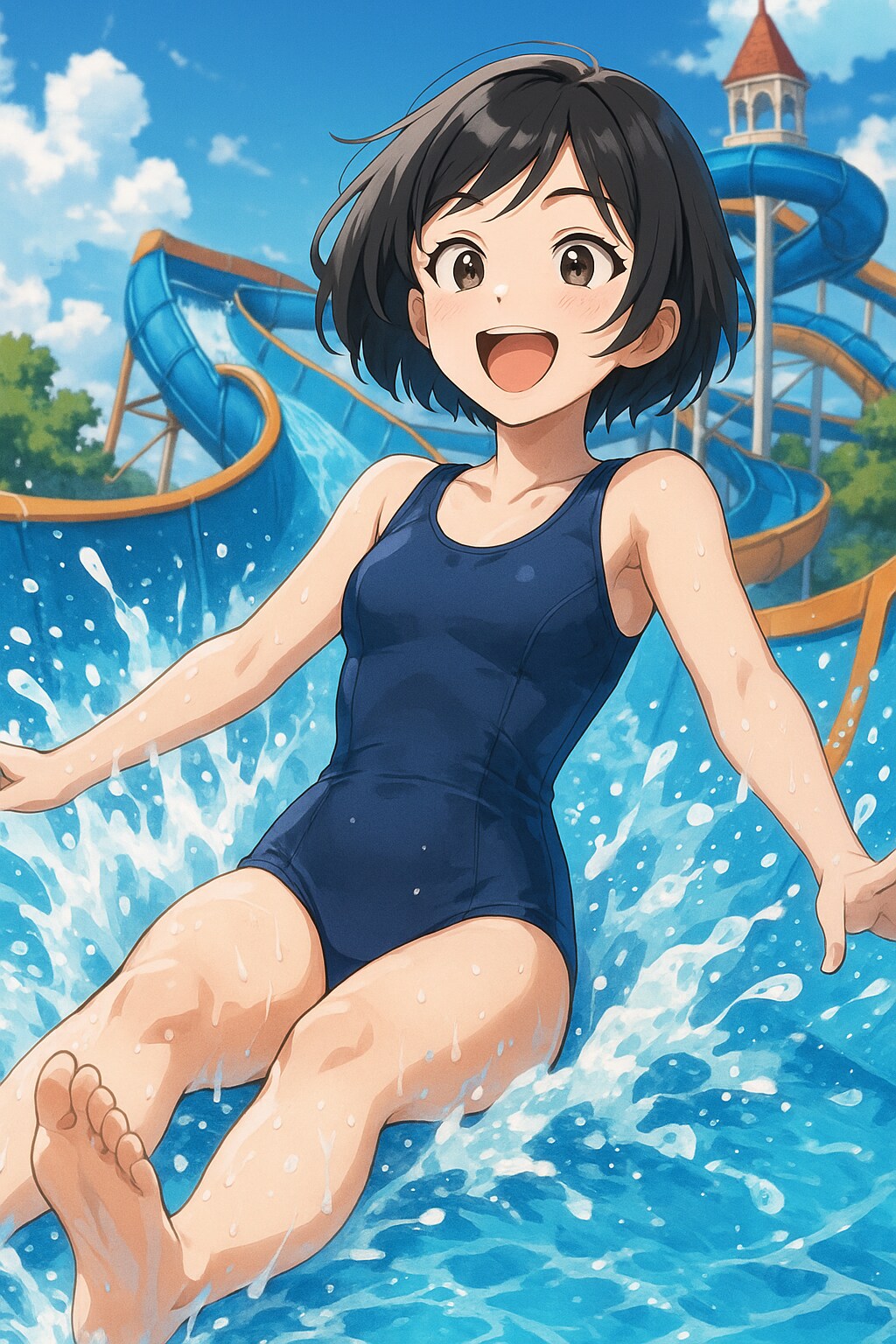 りえちゃん in ハウス◯ンボス 元絵