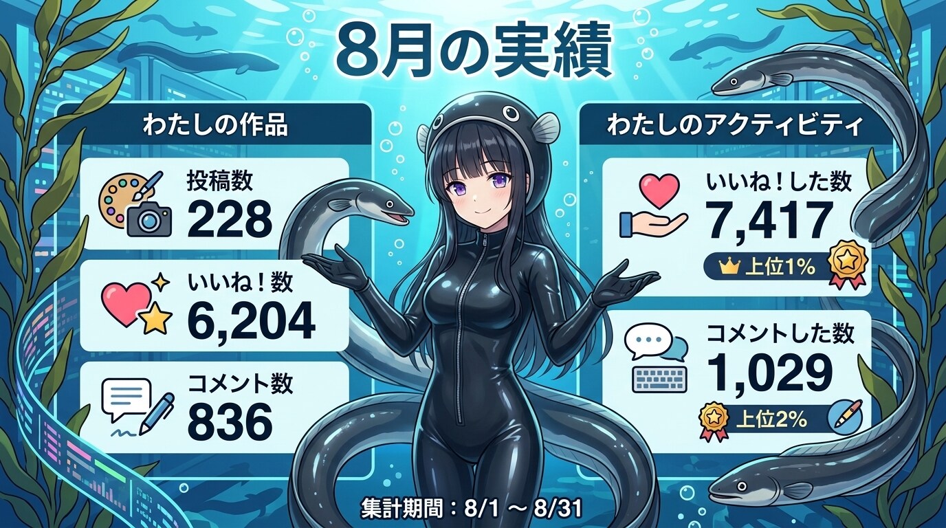 2026年8月の実績