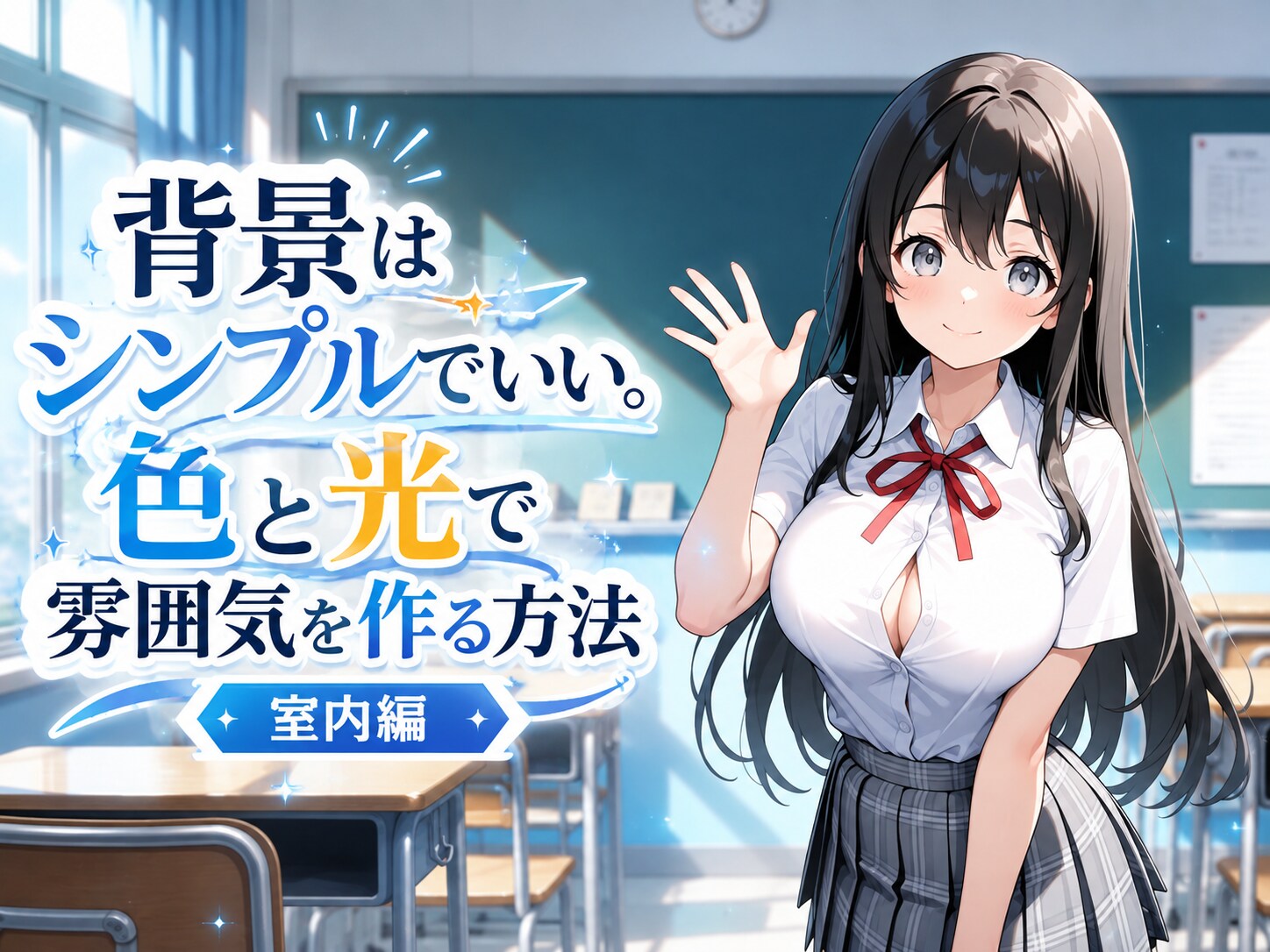 背景はシンプルでいい。色と光で雰囲気を作る方法（室内編）