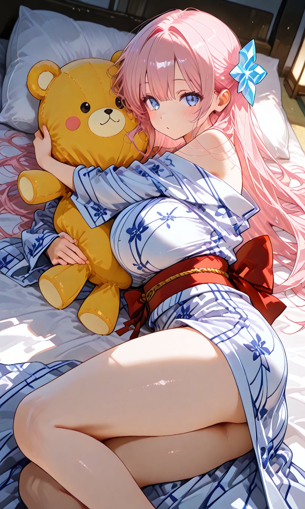 ぬいぐるみと一緒